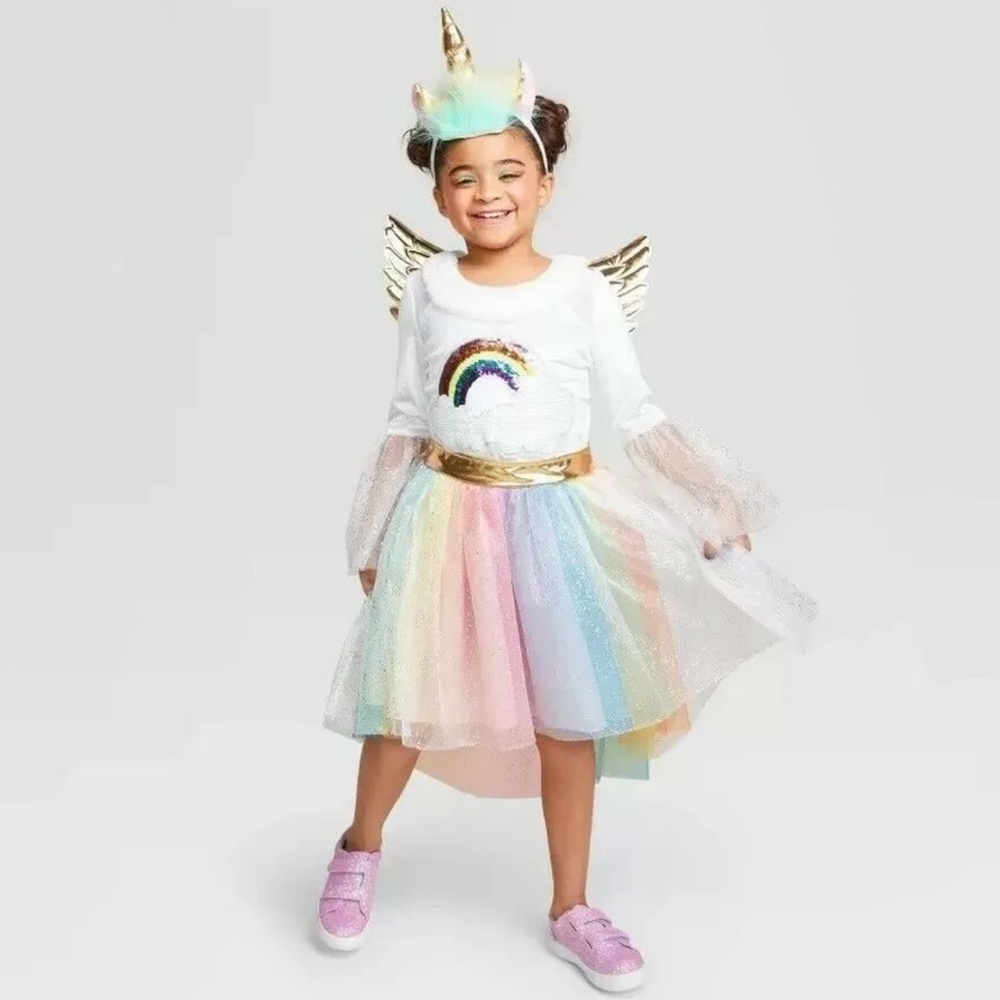 Kids Rainbow Unicorn Costume